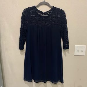 As U Wish Navy Dress